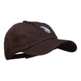 thumbnail image 5 of Yang Symbol Embroidered Washed Cap - Brown OSFM, 5 of 5