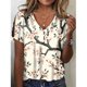 thumbnail image 2 of Blusa HOTYD con estampado floral bohemio para mujer, verano 2024, 4XL, 2 of 2