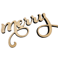 thumbnail image 2 of Krafty Supply 1/4" MDF Wood Word Merry | Craft Numbers | Merry Christmas wood | Christmas wreath | Christmas Door hanger | Wood Letter | Wood Words | Craft Letters | 18", 2 of 4