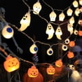 thumbnail image 3 of Guirnalda de luces LED para Halloween, bolas de ojo de calavera de calabaza, Festival de fantasmas, linterna de fiesta, truco o trato, decoración de Feliz Día de Halloween, 1,5 m, 10LED, 3 of 4