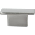 thumbnail image 2 of 5 Pack Contemporary Rectangle Brushed Nickel Cabinet Hardware Knob, 5/8" (16mm) Inch Center to Center, Overall Length 1-9/16", 2 of 3