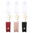 thumbnail image 4 of 3 Sets Hand Sanitizer Pendant Clear Travel Toiletry Bag Detachable Key Chain Soap Container Bottles, 4 of 6