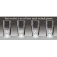 thumbnail image 2 of Patterson Irish Coat of Arms Pub Glasses - Set of 4 (Sand Etched), 2 of 2