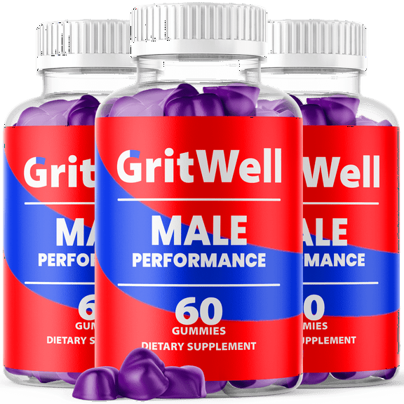GritWell Gummies Advanced Formula All Natural Vitamin Supplement Grit Well 180 Gummies