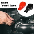 thumbnail image 2 of 2 pares de cubiertas de terminal de batería, protector de tapón de cable para coches y barcos, 2.20"x1.97"x1.02" negro y rojo, 2 of 7
