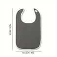 thumbnail image 3 of KEINXS Adult Reusable Bibs  Waterproof & Stain-Resistant  Grey Towel Material  Machine Washable, 3 of 7