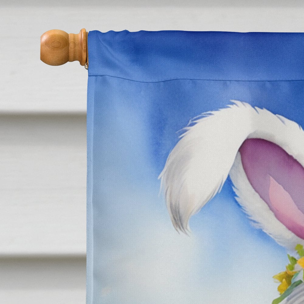 Tibetan Terrier Easter Egg Hunt House Flag 28 in x 40 in