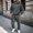 Dark Gray, variant on Liuinsasek Men's 2 Piece Sweatpants Set Winter Solid-Color Hooded Long-Sleeve Sweatshirt and Pocketed Tapered Sweatpants Fashionable Casual Sportswear