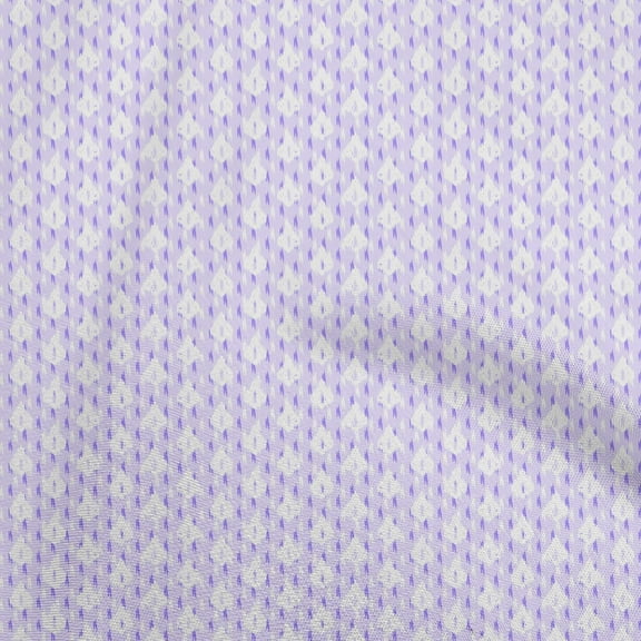 oneOone Cotton Jersey Pastel Purple Fabric Asian Ikat Quilting Supplies Print Sewing Fabric By The Yard 58 Inch Wide