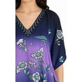 thumbnail image 3 of Miss Lavish London Kaftan Tunic One Size Cover Up Maxi Dresses Lougewear Embellished Kimono One Size, 134-Blue, 3 of 6
