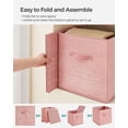thumbnail image 3 of Storage Cubes Set of 6, 11-Inch Foldable Non-Woven Fabric Bins with Double Handles, Closet Organizers for Shelves, Clothes Storage, Durable and Portable, 3 of 5