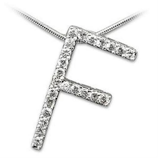 Women High-Polished 925 Sterling Silver Pendant with AAA Grade CZ in Clear