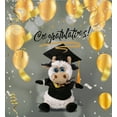 thumbnail image 6 of DolliBu Sitting Cow Graduation Plush Toy - Super Soft Graduation Stuffed Animal Dress Up with Gown and Cap with Tassel Outfit - Cute Congratulatory Graduation Gift - 7 Inches, 6 of 6