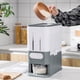 thumbnail image 3 of Dispensador de cereales BLESIY contenedor de almacenamiento de arroz grande gris, 3 of 8