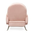 thumbnail image 3 of Nursery Works Compass Rocker in Blush Velvet with Rose Gold Legs, 3 of 4