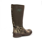 Duck Commander Mens Rubber Hunting Boots, Waterproof Neoprene, Canteen/Realtree Timber, Size 11