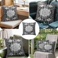 thumbnail image 6 of Retro Ethnic Throw Pillow Cover Tribal Boho Cotton Linen Cushion Cover Throw Pillow Case with Invisible Zipper for Couch Sofa Bed Chair Car 24x24 Inch, 6 of 9