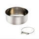 thumbnail image 1 of Cuenco de agua de 14x6CM, cuenco de comida para jaulas de perrera, cuencos de acero inoxidable con cierre rápido para perros y gatos, 1 of 1