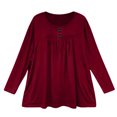 thumbnail image 5 of Women's Crew Neck Base Layer Top Long Sleeve Casual Undershirt Long Sleeve Base Layer S, 5 of 6