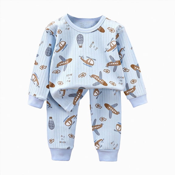 TOWED22 Baby Girl Toddler Clothes Fall Winter Outfits Long Sleeve Soft Sweatshirt High WaistFit Joggers 2pcs Set for School Daily Wear(Blue,6-7 Y)