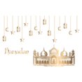 thumbnail image 4 of Star Moon Castle Bedroom Middle Eastern Home Wall Decor Wall Sticker, 4 of 9