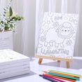 thumbnail image 4 of Lienzo de pintura Thinkday predibujado, 20 x 25 cm, para niños, 6 piezas, 4 of 6