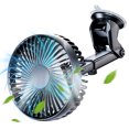 thumbnail image 1 of (Con Vídeo) Ventilador Eléctrico para Coche 24V 12V Refrigeración Potente para Camión Interior Coche Ventosa USB Ventilador Pequeño Viento, 1 of 9
