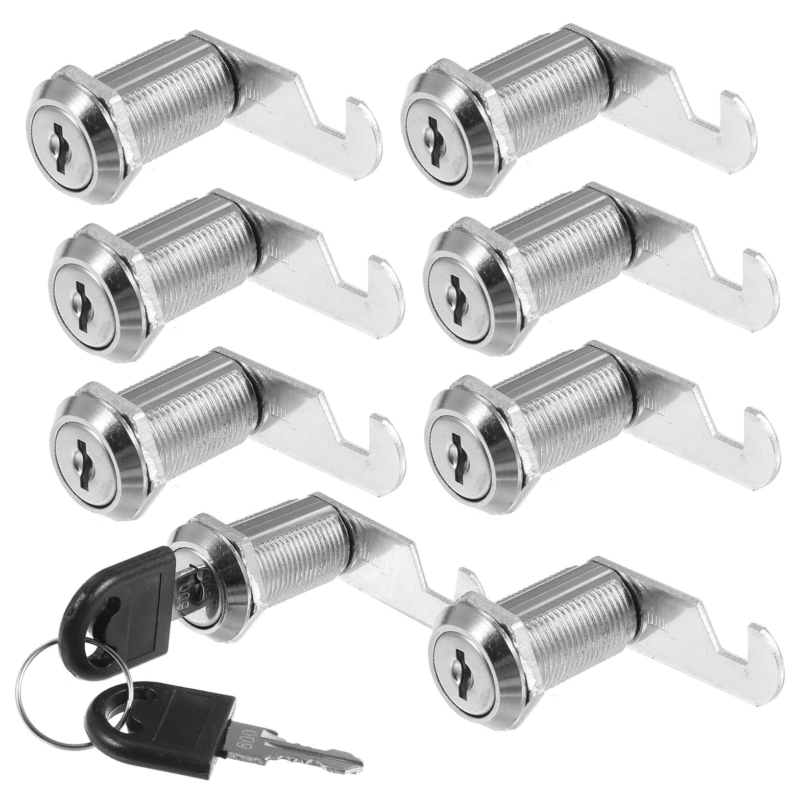 SWETRACE File Cabinet Locks Keyed Zinc Alloy Silver for Home Use 16Sets