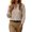*Khaki, variant on ClodeEU Women's Stripe V Neck Long Sleeve Blouse,Casual Loose Business Shirt ,Women's Plus L