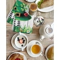 thumbnail image 4 of St. Patrick's Day Kitchen Dish Towels for Drying Dishes Set of 4, Spring Shamrock Hat Daisy Ladybirds Wood Gray Waffle Weave Microfiber Hand Tea Bathroom Towels Quick Dry & Absorbent Towel 15.7x23.6, 4 of 7