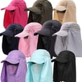 thumbnail image 6 of Fishing Sun Hat with Neck Flap Fishing Flap Caps Men Women Quick Dry Sunshade UV Protection Removable Ear Neck Cover Outdoor Sportswear Accessories for Hiking Running Fishing Baseball Golf, 6 of 6
