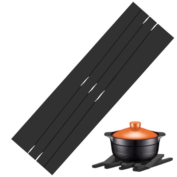 Silicone Trivets Mat, Stretch Expandable Foldable Design, Heat Resistant Perfect for Kitchen Countertop Hot Pots Pans, Stretch Silicone Trivet Hot Pad