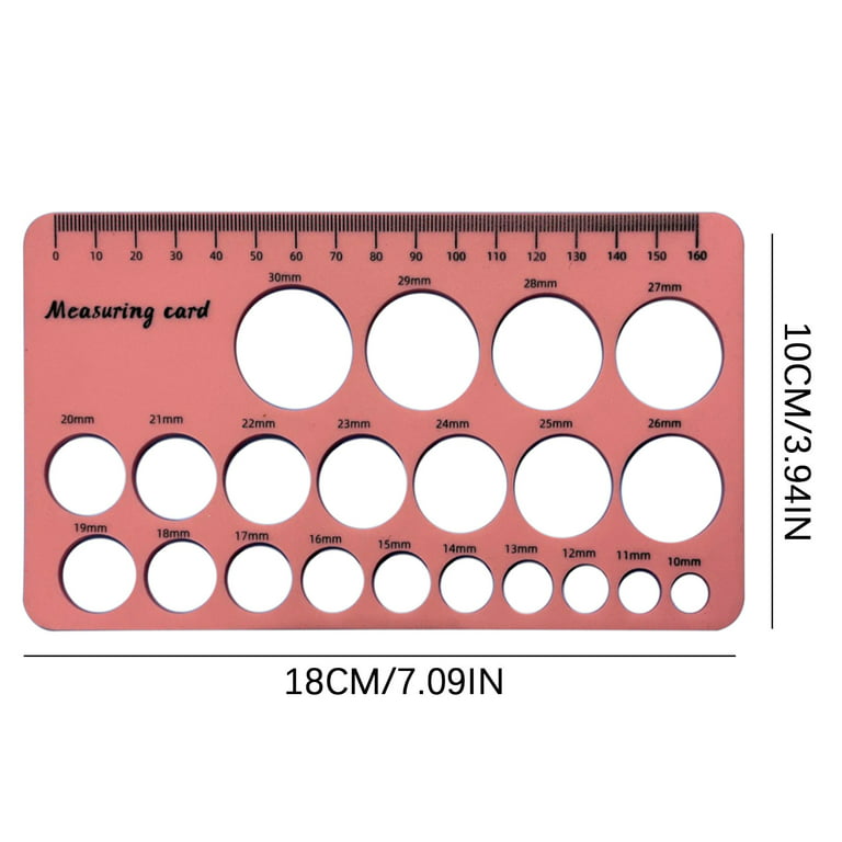 Pompotops 1 Set Nipple Ruler For Flange Sizing Measurement Tool , Silicone  & Soft Flange Size Measure For Nipples, Breast Flange Measuring Tool Breast  Pump Sizing Tool, Pink 