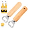 thumbnail image 4 of Abrebotellas de bar, abridores de botellas de cerveza, sidra, PDA de madera con mango de refrescos, 4 of 5