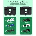 thumbnail image 3 of Daenfyy Xbox Battery Pack for Xbox Series X|S Controller, Xbox Rechargeable Batteries Packs with 2x3600mWh Battery Pack for Xbox One|X|S|Elite Controller, 3 of 7