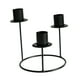 thumbnail image 3 of Candelabro, candelabro cónico, candelabro de pilar, candelabro de 3 brazos para cumpleaños, comedor, mesa decorativa para el hogar negro, 3 of 9