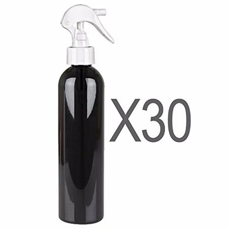MoYo Natural Labs 8 oz Spray Bottles, Trigger Sprayer Empty Travel Containers, BPA Free for Essential Oils and Liquids/Cosmetics (Pack of 30, Black)