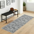 thumbnail image 2 of HOMERRY 2'5" x 8' Runner Solid Washable Rug for Enterway Hallway Non Slip Kitchen Indoor Home Decor, Gray, 2 of 6