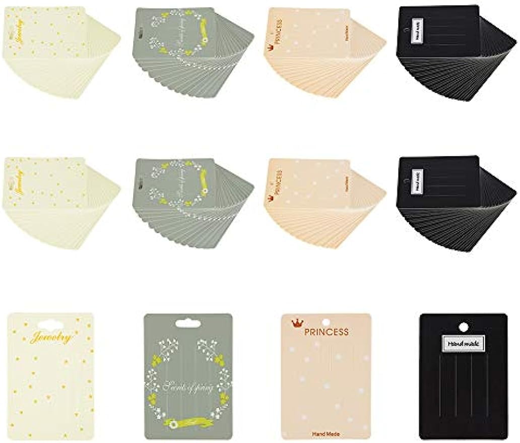 120 Pcs Hair Clip Display Cards Hair Bow Display Cards for Clips 4