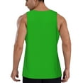 thumbnail image 3 of Gaeub Green Men's Athletic Tank Top, Workout Sleeveless Shirts, Running Tank Tops for Gym, Running, Training - Large, 3 of 9