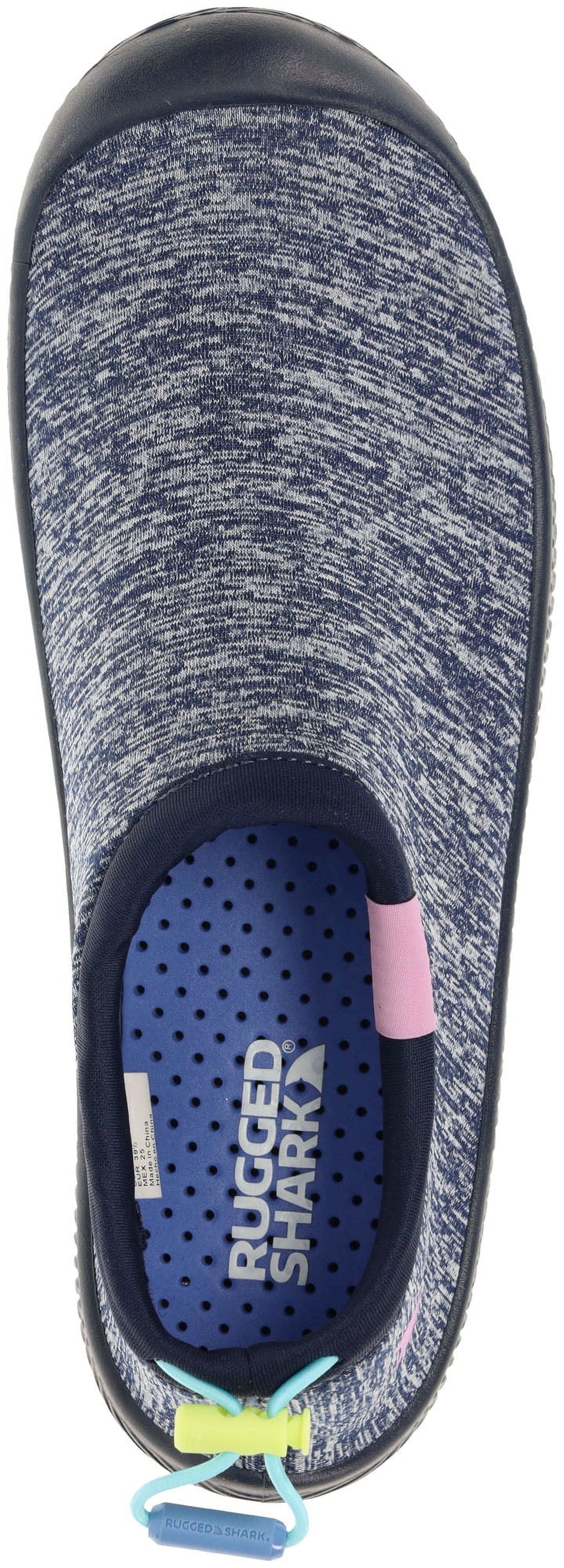 Rugged Shark Unisex Water Shoe With AQUAFLOW Drainage Ports, Navy, Women's 6/Men's 4