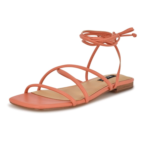 Nine West Women's Mikila Sandal, Orange 800, 8