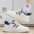 thumbnail image 5 of Men's Mesh Spliced Lace-Up Thick Sole Low Top Skate Sneakers, 5 of 7