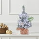 thumbnail image 5 of Fiudx Ofertas del día Pequeño árbol de Navidad Mini árbol de Navidad Mini pinos Árbol de cepillo de botella Árbol falso con base de madera para decoración de mesa, 5 of 6