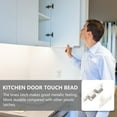 thumbnail image 6 of CHICHUMID 4Pcs Brass Ball Catch for Cabinet Door Closure Solution Silver Round 1.5in Size, 6 of 8