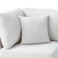 thumbnail image 4 of Comfort Pointe Chandler Ivory Performance Fabric Corner Wedge Accent Chair, 4 of 7