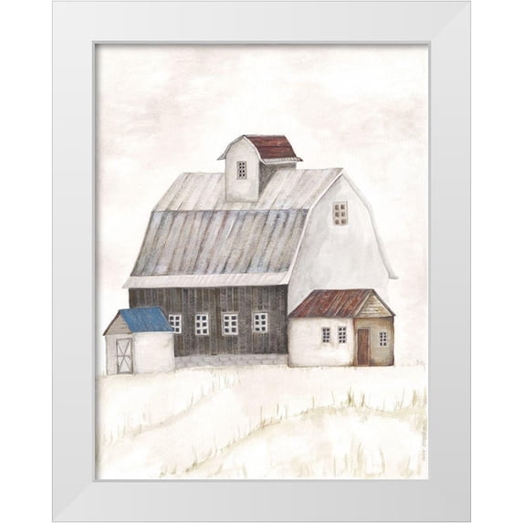 Shamp, Cindy 19x24 White Modern Wood Framed Museum Art Print Titled - Barn II