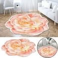 thumbnail image 2 of 3D Shaped Peony Blooming Flower Mat Cute Summer Doormat Coir Quick Drying, Machine Washable Entryway Rug Entry Way Rugs Indoor for Outside Patio Floor Entry Porch Garage Office, 24x24IN, 2 of 6
