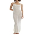 thumbnail image 1 of Women Spaghetti Strap Backless Hollow Out Bodycon Maxi Long Dress Beach Dresses, 1 of 6