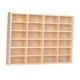 thumbnail image 1 of Vitrina de madera para coches de juguete a escala 1/64, ideal para montar en la pared, con 24 compartimentos para figuras y objetos de colección., 1 of 9